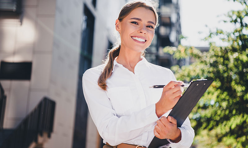 Property Manager inspecting a property